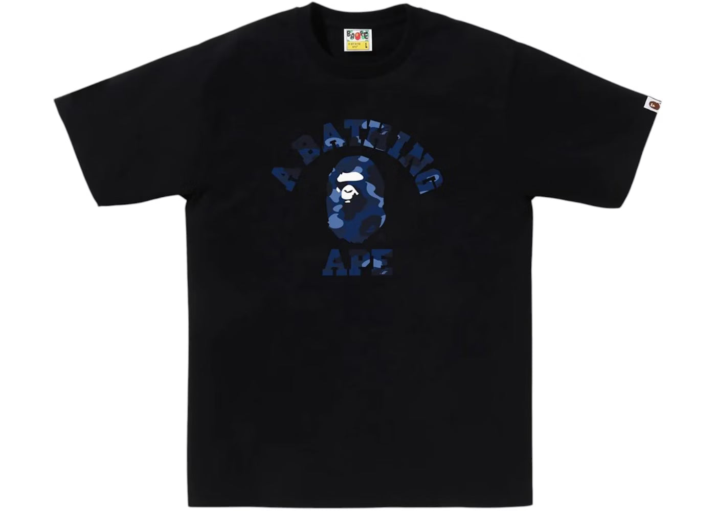 Camiseta A Bathing Ape Bape College Black/Navy