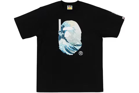 Camiseta Bape X Ukiyo-E Big Head Ape Black