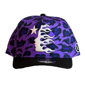Boné Hellstar Cheetah Print Roxo