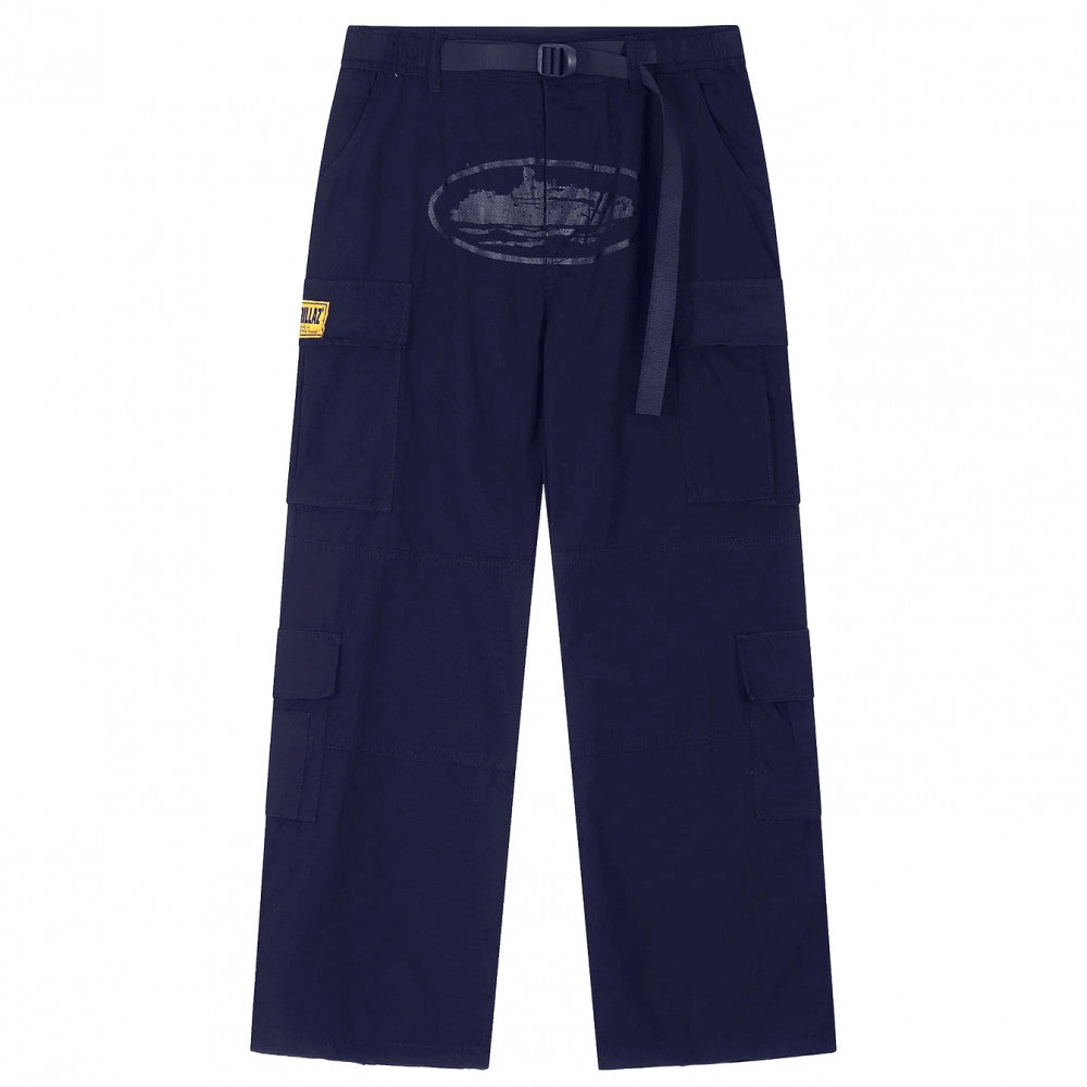 Calça Corteiz Alcatraz Cargo Navy/Blue