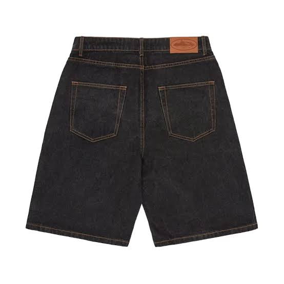 Shorts Corteiz Alcatraz Denim Washed Black