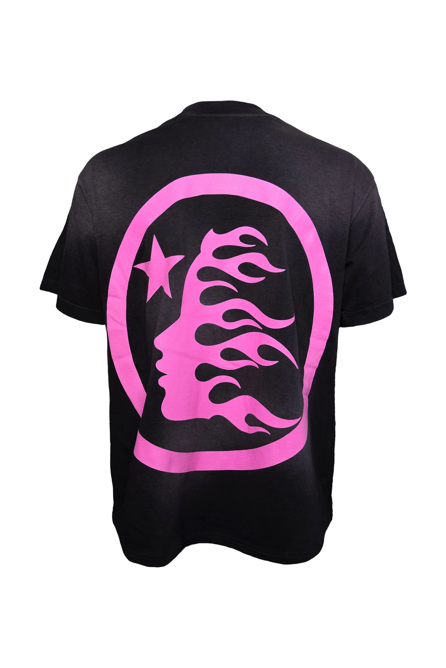 Camiseta Hellstar Classic Rhinestone Logo Pink