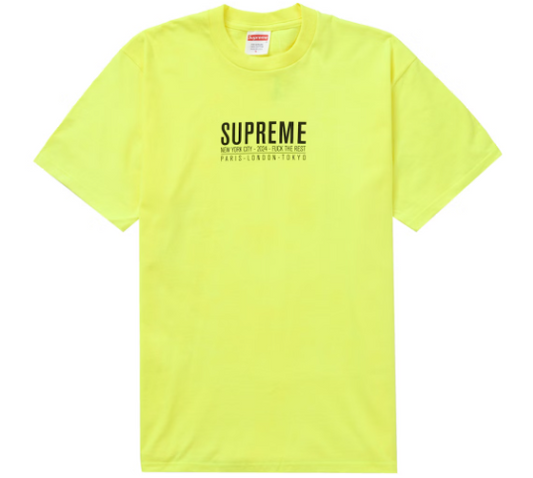 Camiseta Supreme Paris Yellow