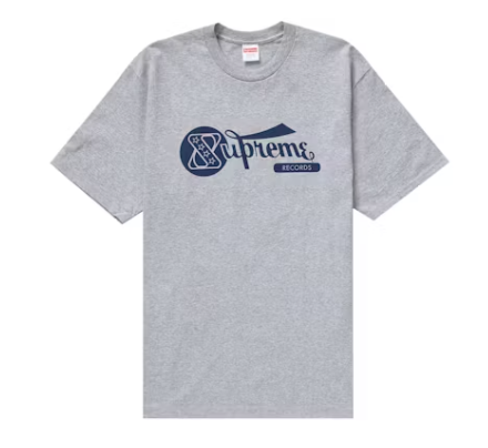 Camiseta Supreme Records Heather Grey