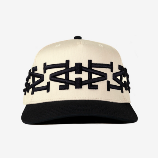 Boné oMA Studios LA LA CROWN HAT (CRM/BLK)