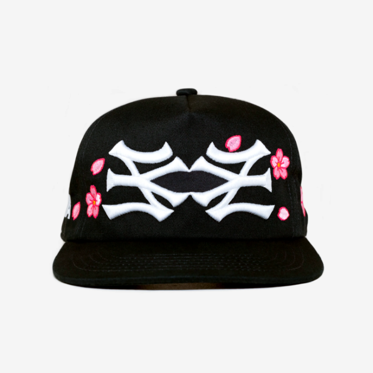 Boné oMA Studios NY NY CHERRY BLOSSOM HAT (BLACK)