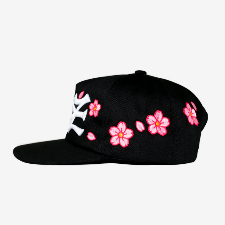 Boné oMA Studios NY NY CHERRY BLOSSOM HAT (BLACK)