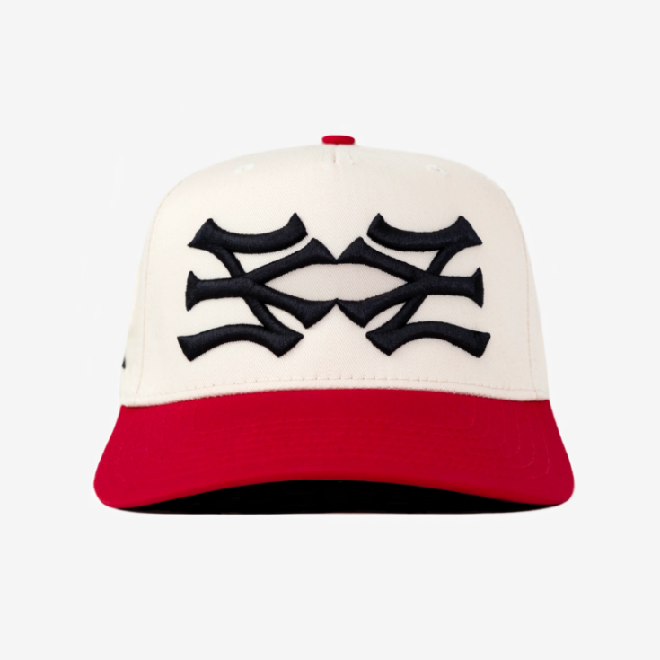 Boné oMA Studios NY NY HAT CURVED BRIM (CRM/RED)