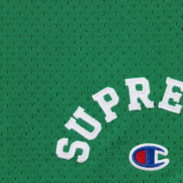 Shorts Mesh Supreme x Champion Verde